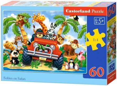 Castorland Puzzle 60 midi. Softies on Safari / Сафарі - Пазли
