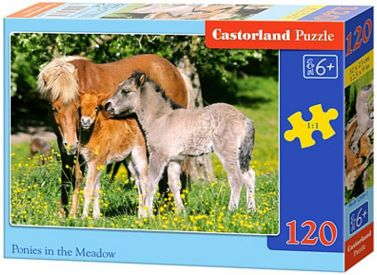 Castorland Puzzle 120 midi. Коні - Пазли