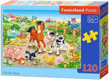 Castorland Puzzle 120 midi. On the farm / На фермі - Пазли