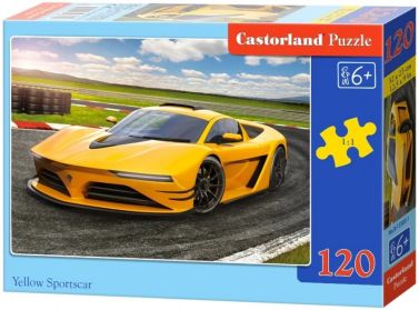 Castorland Puzzle 120 midi. Yellow Sportscar / Жовтий спорткар - Пазли