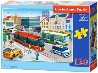 Castorland Puzzle 120 midi. City Square / Міська площа - Пазли