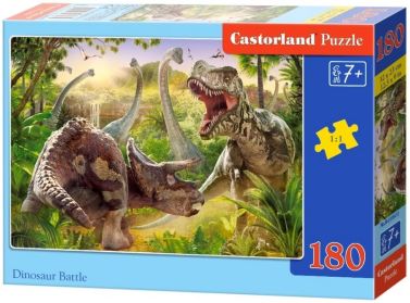 Castorland Puzzle 180. Dinosaur battle / Битва динозаврів - Пазли