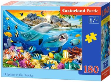 Castorland Puzzle 180. Dolphins in the Tropics / Дельфіни в тропіках - Пазли