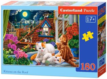 Castorland Puzzle 180. Kittens on the Roof / Кошенята на даху - Пазли