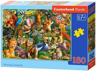 Castorland Puzzle 180. Amazing Animals / Дивовижні тварини - Пазли