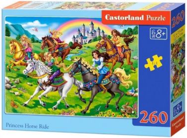 Castorland Puzzle 260. Princess Horse Ride / Кінна прогулянка принцес - Пазли