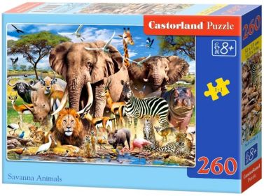 Castorland Puzzle 260. Savanna Animals / Тварини савани - Пазли