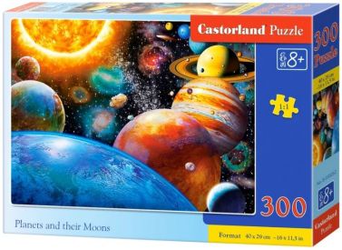 Castorland Puzzle 300. Planets and their Moons / Планети та супутники - Пазли