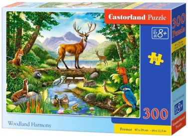 Castorland Puzzle 300. Woodland Harmony / Лісова гармонія - Пазли
