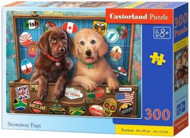 Castorland Puzzle 300. Stowaway Pups / Безквиткові пасажири - Пазли
