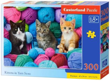 Castorland Puzzle 300. Kittens in Yarn Store / Кошенята в магазині пряжі - Пазли