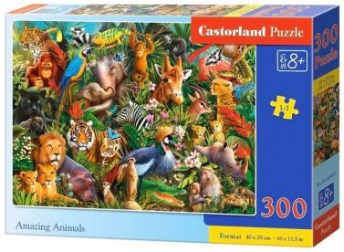 Castorland Puzzle 300. Amazing Animals / Дивовижні тварини - Пазли