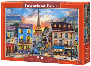 Castorland Puzzle 500. Streets of Paris / Вулиці Парижа - Пазли