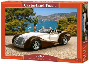 Castorland Puzzle 500. Roadster in Riviera / Автомобіль Родстер на Рів'єрі - Пазли