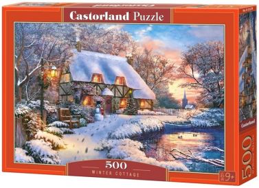 Castorland Puzzle 500. Winter Cottage / Котедж взимку - Пазли