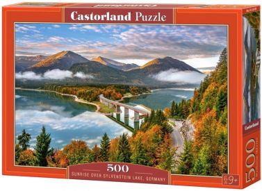Castorland Puzzle 500. Sunrise over Sylvenstein Lake, Germany / Схід сонця над озером - Пазли