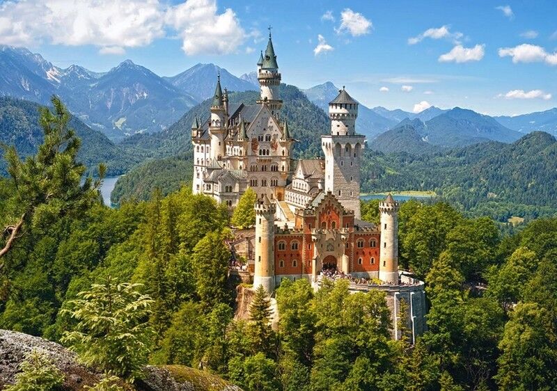 Castorland Puzzle 500. View of the Neuschwanstein Castle, Germany / Замок Нойшванштайн, Німеччина - фото 2