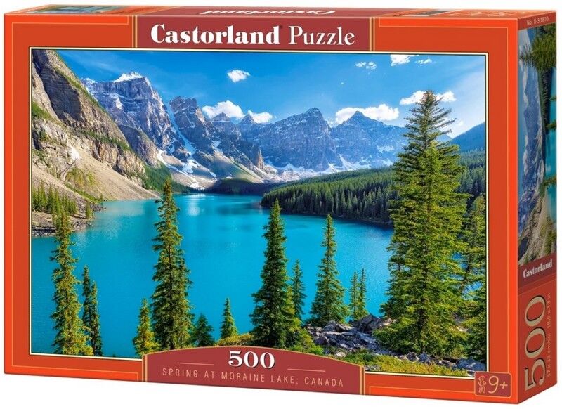 Castorland Puzzle 500. Spring at Moraine Lake, Canada / Весна на озері Морейн, Канада - фото 1