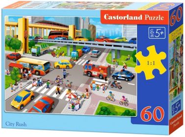 Castorland Puzzle 60. City Rush / Перехрестя - Пазли