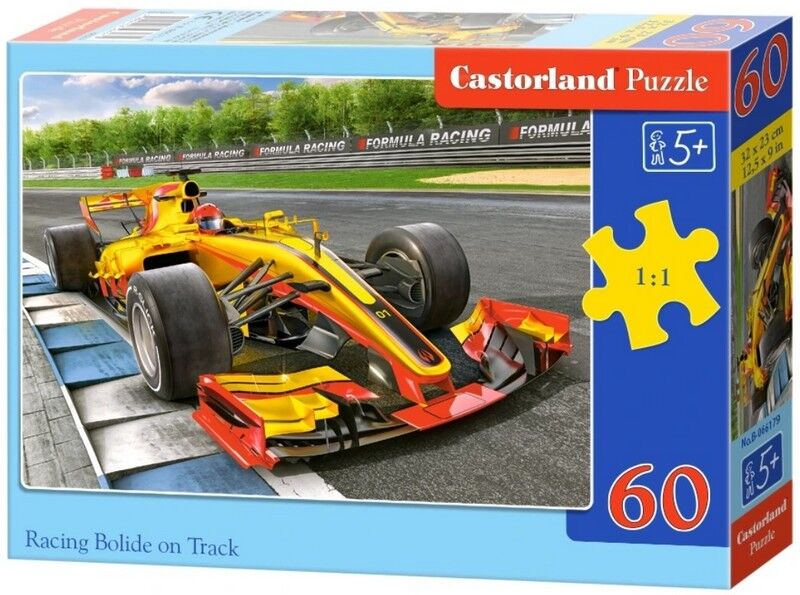 Castorland Puzzle 60. Racing Bolide on Track / Гоночний болід на трасі - фото 1