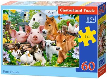 Castorland Puzzle 60. Farm Friends / Фермерські друзі - Пазли