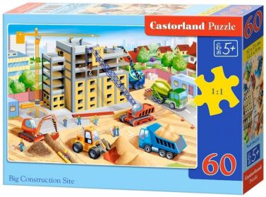 Castorland Puzzle 60. Big Construction Site / Велике будівництво - Пазли
