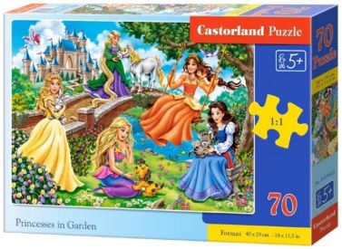 Castorland Puzzle 70. Princesses in Garden / Принцеси в саду - Пазли