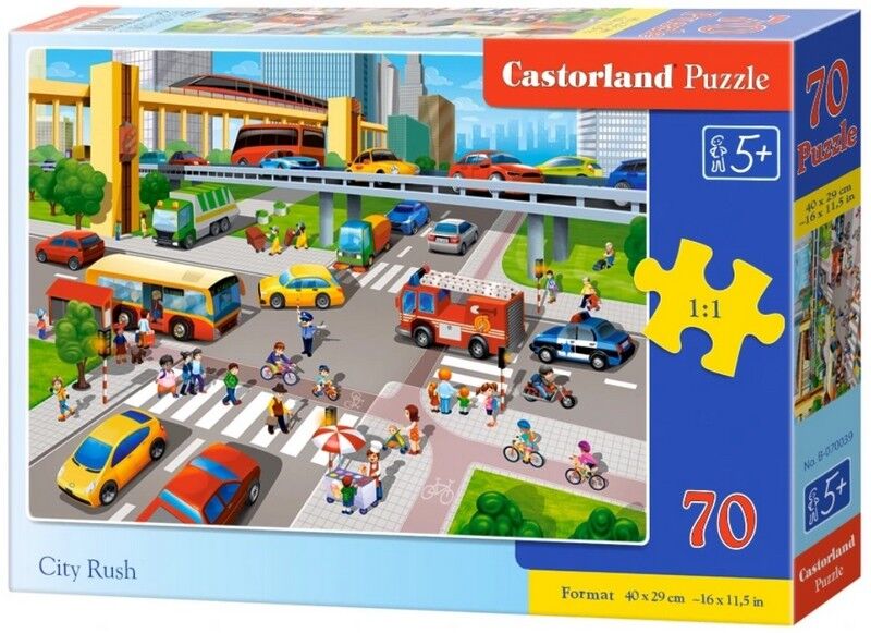 Castorland Puzzle 70. City Rush / Перехрестя - фото 1