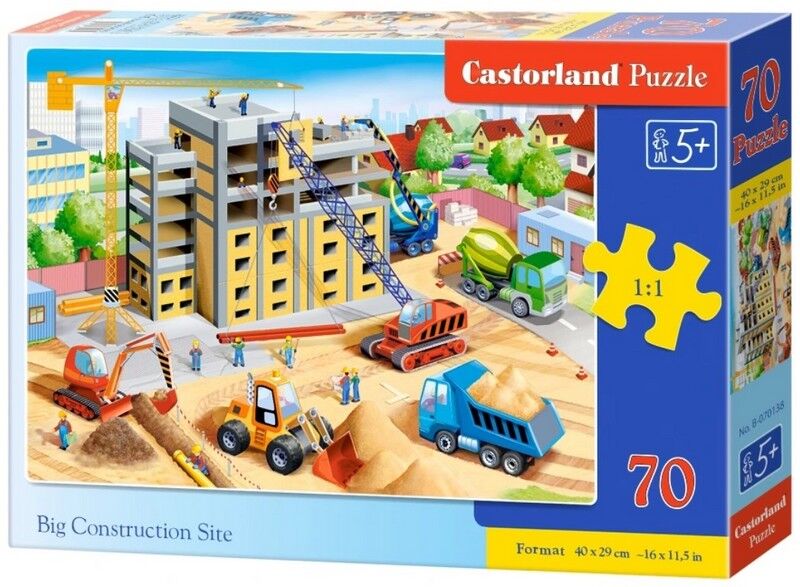 Castorland Puzzle 70. Big Construction Site / Велике будівництво - фото 1