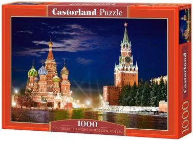 Castorland Puzzle 1000. The Red Square by night in Moscow, Russia / Червона площа у Москві вночі - Пазли