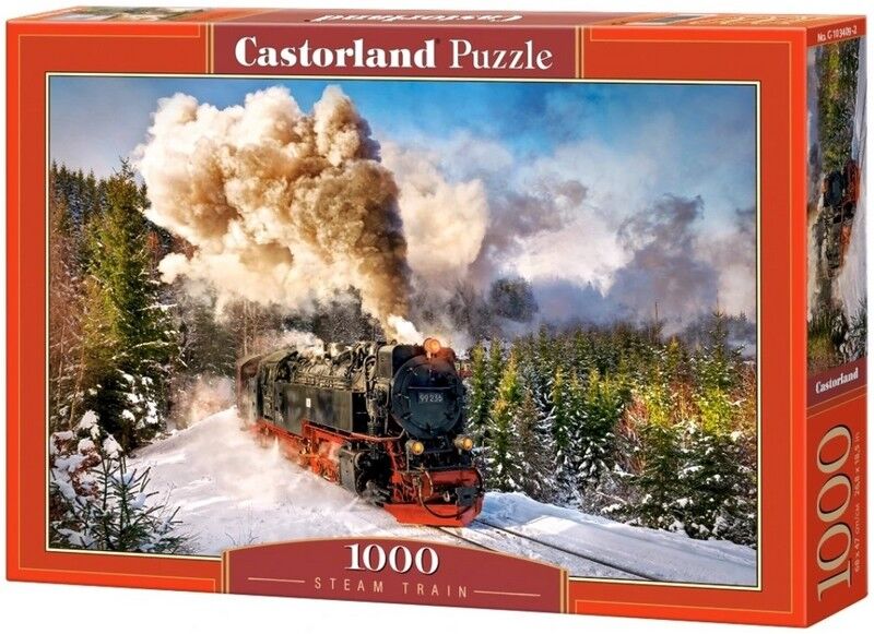 Castorland Puzzle 1000. Steam Train / Паровоз - фото 1