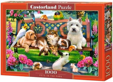 Castorland Puzzle 1000. Pets in the Park / Домашні тварини в парку - Пазли