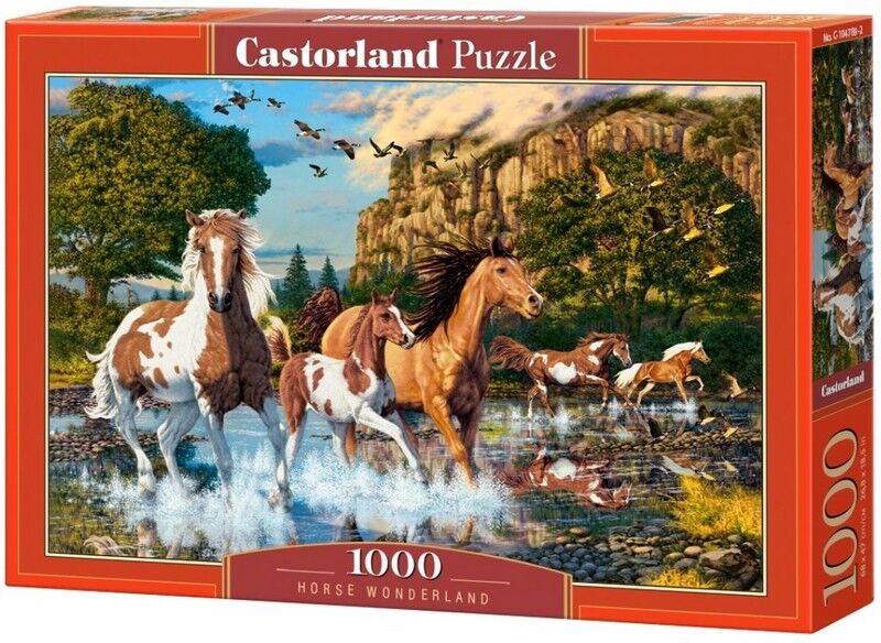 Castorland Puzzle 1000. Horse Wonderland / Коні в річці - фото 1