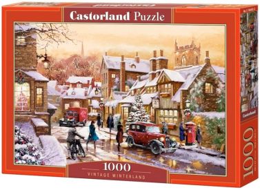 Castorland Puzzle 1000. Vintage Winterland / Зима у старовинному містечку - Пазли