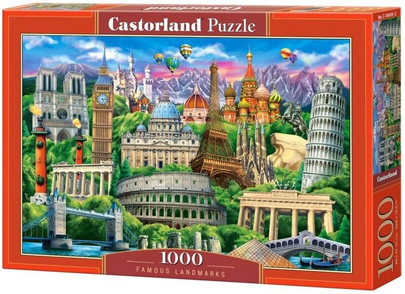 Castorland Puzzle 1000. Famous Landmarks / Відомі споруди - фото 1