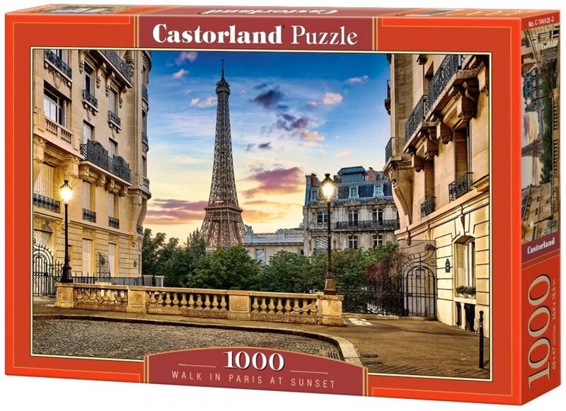 Castorland Puzzle 1000. Walk in Paris at Sunset / Прогулянка в Парижі на заході сонця - фото 1