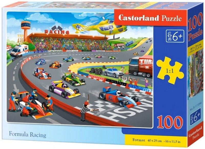 Castorland Puzzle 100. Formula Racing / Автогонки - фото 1