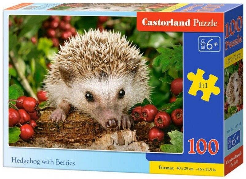 Castorland Puzzle 100. Hedgehog with Berries / Їжачок з ягодами - фото 1