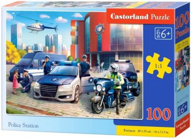 Castorland Puzzle 100. Police Station / Поліцейський відділок - Пазли