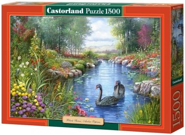 Castorland Puzzle 1500. Black Swans, Andres Orpinas / Чорні лебеді - Пазли