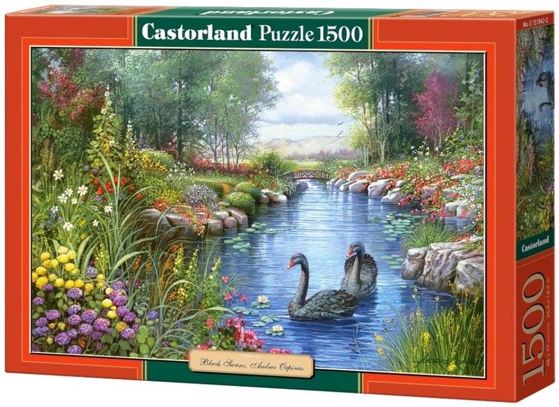 Castorland Puzzle 1500. Black Swans, Andres Orpinas / Чорні лебеді - фото 1