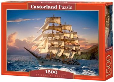 Castorland Puzzle 1500. Sailing At Sunset / Плавання на заході сонця - Пазли