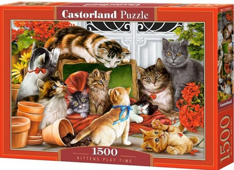Castorland Puzzle 1500. Kittens Play Time / Кошенята граються - фото 1