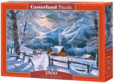 Castorland Puzzle 1500. Snowy Morning / Сніжний ранок - Пазли