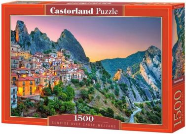 Castorland Puzzle 1500. Sunrise Over Castelmezzano / Світанок над Кастельмеццано - Пазли