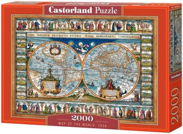 Castorland Puzzle 2000. Map of the world, 1639 / Карта світу 1639 року - Пазли