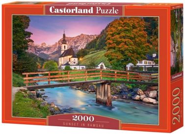 Castorland Puzzle 2000. Sunset in Ramsau / Захід сонця в Рамзау
