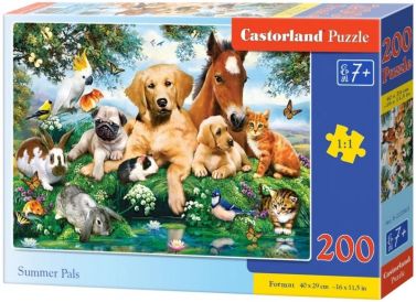 Castorland Puzzle 200. Summer Pals / Друзі - Пазли
