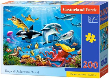 Castorland Puzzle 200. Tropical Underwater World / Тропічний підводний світ - Пазли