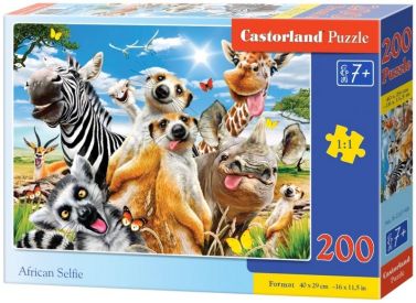 Castorland Puzzle 200. African Selfie / Африканське селфі - Пазли